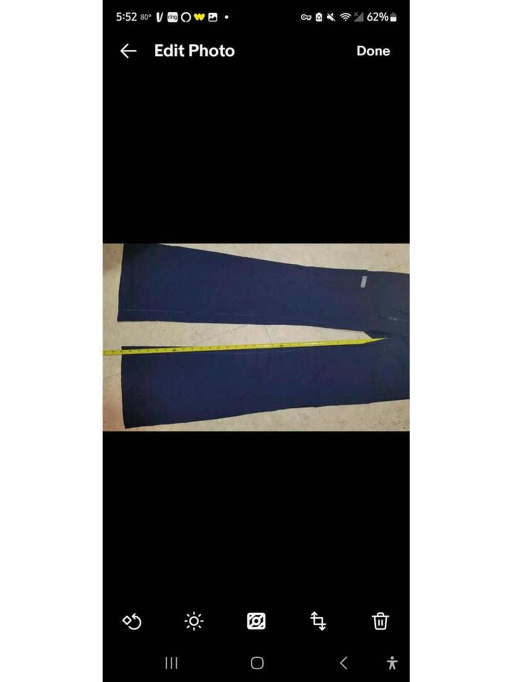 Figs women's Seville flared pant leggings scrub sz XXS navy blue nwt - Picture 4 of 8